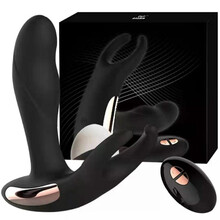 蒂贝 前列腺按摩器男用后庭肛塞自慰器具震动棒可外出穿戴同志用品gay强震电动跳蛋男性另类玩具 无线遥控+双震+加温+扣动+夹蛋+充电