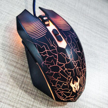 磁动力（ZIDLI） 网咖电竞游戏有线鼠标 吃鸡绝地求生lol台式笔记本电脑USB网吧游戏机械鼠标 ZM7-1牧马人鼠标