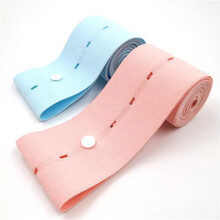 胎心监护带医院胎监带2条装孕晚期孕妇托腹带胎心监测仪绑带 2条(蓝+粉)