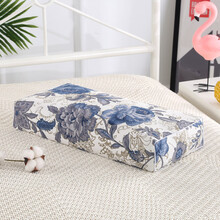 荞皮枕头单人颈椎小米壳枕头全荞麦壳一只装家用学生宿舍高枕硬枕头顾致 水墨花 荞麦壳