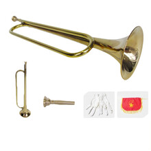 鼓号队小号 小号学生军号乐器B调少先队鼓号队队号铜青年号学生乐器 青年号+手套+铜号嘴