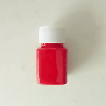小瓶油漆60克红漆白漆黑漆蓝漆绿漆黄漆金漆描字标记碑文补漆小罐 红色 60g