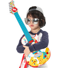 费雪（Fisher-Price）电子小吉他儿童玩具婴幼儿启蒙早教乐器蓝色GMFP019新年礼物