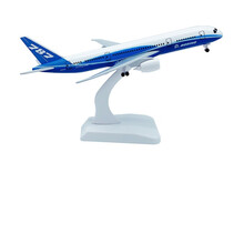 20CM飞机模型合金客机南航东航国航波音747带起落架轮子 原型机787(带轮子)