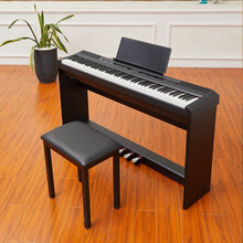 西恩（Sieem）电钢琴88键重锤便携式家用儿童钢琴专业考级成人学生初学者实木电子钢琴智能数码 【专业级】便携式SN125黑色+木型架+琴凳
