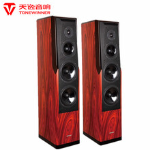 天逸（Winner）童笛8号落地箱一对，童笛八号主音箱一对，家庭影院前置 HiFi音箱对箱落地箱 玫瑰红色