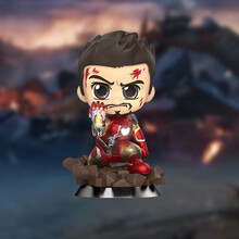 Hot Toys 复仇者联盟4: 终局之战  美国队长 钢铁侠 COSBABY（L）珍藏人偶 钢铁侠MARK 85（战斗版）
