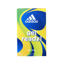 阿迪达斯（Adidas）冰点天赋荣耀男士香水古龙水100ml清新运动 get ready预备男士淡香水100ml