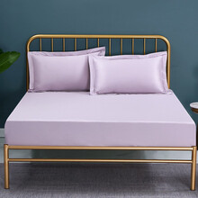 100支SUPIMA棉 大朴家纺 A类床笠 100支匹马棉床笠 轻奢贡缎床笠单件全棉纯色双人床罩 薰衣草 1.2米床/120*200cm