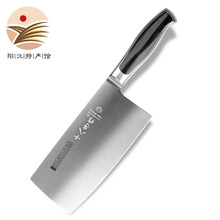 【阳江馆】十八子作菜刀家用切片斩切刀不锈钢菜刀家用锋利刀具 黑狐砍切刀S2703-A
