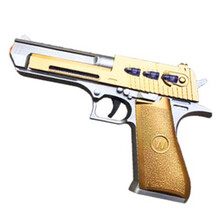 男童玩具枪2-3-6岁小男孩子电动声光仿真带音乐宝宝儿童模型 声光枪-A款 配普通电池