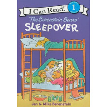 贝贝熊的留宿之夜 The Berenstain Bears' Sleepover (I Can Read_ Level 1) 进口原版 英文
