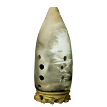 派尼美特满口埙十孔低音C调 埙改良版 吹着容易 个头大 声音低沉 平衡指法+全套配件+底座