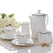 依众（E-RELY） 欧式下午茶茶具套装 家用结婚杯具 英式咖啡杯套装组合简约现代 白金钻石