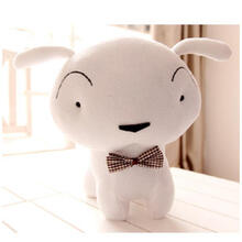 蜡笔小新公仔布娃娃玩偶毛绒玩具送女生女友生日礼物 小新的小白狗. 35厘米