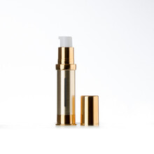 ilbu 避光真空瓶子超细雾乳液精华喷雾瓶按压瓶便携旅行分装瓶纯露小样 土豪金/压泵-10ml