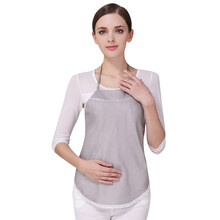 朵雅防辐射服孕妇装银纤维防辐射肚兜N006 银灰 均码