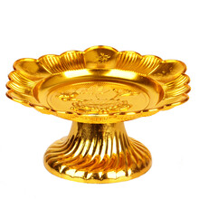 他向塑料果盘水果盘佛字莲花供碟供盘财神观音佛像供奉水果盘