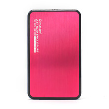我爱谋思特（OImaster）移动硬盘盒子2.5英寸外置SATA串口接口USB3.0笔记本 枚红色【铝面板款】