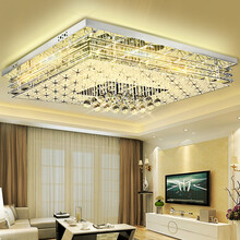 缔光者 卧室灯客厅灯LED水晶吸顶灯具奢华大气灯饰酒店样板间灯会议室大厅灯 95x75CM七色无极调光