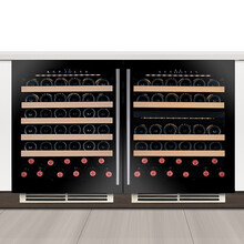 隐逸名望（EREMITE） EM46K厨房高端内嵌式红酒柜家用嵌入式恒温葡萄酒柜冰吧啤酒柜冷饮柜 一单一双