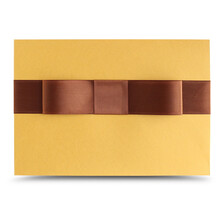 轻奢欧式高档商务信封 素雅简洁无字年终奖大闸蟹请柬邀请函新年颁奖信封套创意教师节妇女节礼券贺卡信封 金底+咖啡结