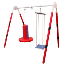 开心玛特 儿童感统训练器材A字架运动设备吊缆竖抱筒圆筒横抱筒吊袋吊缆 A字架+横抱筒+吊板