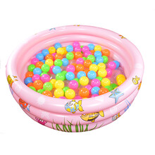 充气婴儿球池 海洋球波波球决明子玩具球池 儿童洗澡儿童 游泳池浴盆 泡泡底100cm球池加100海洋球