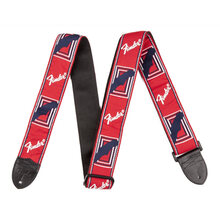 芬达 fender 电吉他 贝斯 民谣吉他背带 彩色针织 经典款 红白蓝