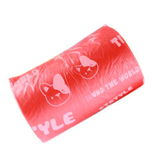 宠物外出拾便袋 狗狗多色垃圾袋 拾便器垃圾袋 单卷 颜色随机*