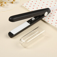 SUNGDIN 小夹板直发卷发器两用内扣电卷发棒两用迷你型不伤发刘海韩国学生 黑色+隔热罩