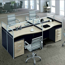 上海黎富办公家具办公桌椅职员屏风办公桌椅组合4人位员办公桌子工作卡位隔断电脑桌 六人位含柜3.6*1.2米
