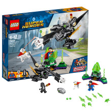 乐高 LEGO 超级英雄系列 复仇者联盟 早教 拼插积木 玩具 6-14岁 超人与超狗小氪的合力之战 76096