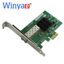 Winyao WY576F1SFP PCI-E X1台式机千兆光纤网卡 82576 无盘