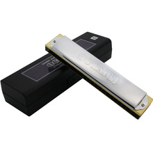 通宝（TOMBO） 日本原装高级专业演奏21孔重音口琴 9521 木质琴格 大调 C调-常用调式