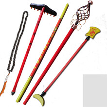 金箍棒玩具西游记器儿童孙悟空如意木制金箍棒钉耙玩耍道具舞台道具套装儿童节礼物 儿童彩木四件套+佛珠