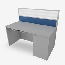 好事达易美定制屏风工位 员工卡位办公桌1.4米不带侧柜款 GD035