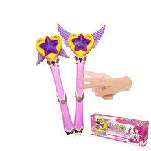 发光玩具 仙女棒闪光音乐魔仙棒 小仙女魔法棒儿童玩具女孩玩具 天籁仙子(触摸)盒装
