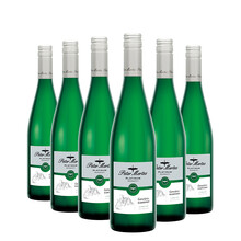 彼得美德 德国进口铂金系列琼瑶浆白葡萄酒 半甜型白葡萄酒 QBA级 德国白葡萄酒 六瓶装