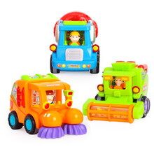 HUILE汇乐悦动卡通车宝宝惯性工程小汽车玩具男女孩婴幼儿0-1-3岁早教益智玩具六一儿童节礼物