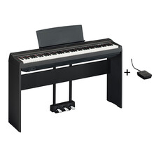 YAMAHA/雅马哈 电钢琴P125WH/B 88键重锤智能钢琴成人儿童初学P121WH/B73键 125黑色主机+木架+三踏板（全套）