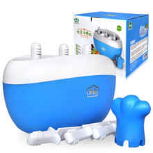 果语原汁机手动手摇冰雪水果榨汁机冰棒机家用儿童迷你多功能果汁机美遇料理机 果语-粉色原汁机  果语冰棒机-浅蓝色