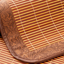 志谦家居 凉席竹席双面竹凉席1.8m床折叠宿舍单双人席子1.5米1.2夏季学生凉席 经典黑珍珠（单件无枕套） 宽1.5*长1.95米