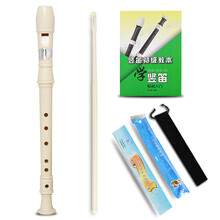 天鹅 课堂乐器竖笛6孔入门儿童乐器8孔初学者德式高音教学练习竖笛 PP竖笛 天鹅PP六孔竖笛+绒布袋+教材