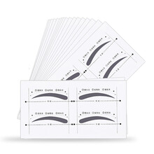 谷崎 【附带眉笔一支  可选色】画眉贴纸平眉自然眉弯眉韩式眉型画眉贴画眉卡修眉卡画眉修眉辅助器 弯眉眉贴64对128贴（送眉笔两支）