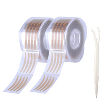 卷筒双眼皮贴蕾丝隐形网状1200贴自然防水无痕肉色透明男女美目非网纱纤维条 网状细S-2件