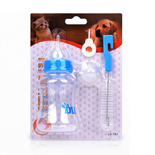 憨憨宠 宠物奶瓶 狗狗奶瓶泰迪幼犬小狗奶瓶猫咪幼猫奶瓶 （颜色随机） 150ML五件套
