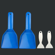 冰箱除冰铲 电冰箱冰柜除霜铲冷冻除冰铲 蓝铲+蓝铲+白铲+白铲（共发4个）