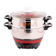 多朗 多星 锅多功能电热火锅家用炒锅蒸锅送父母 28cm锅(带1蒸格)