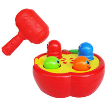 迪孚 敲击果虫 婴儿敲敲乐玩具 宝宝敲击玩具 打地鼠玩具6938